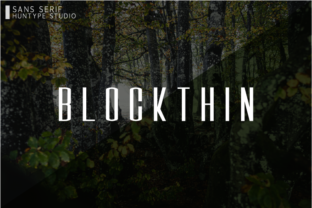 Blockthin: A Modern Sans Serif Font with Timeless Appeal