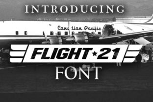Flight 21: A Bold Aviation-Inspired Font That Captures the Spirit of the Skies