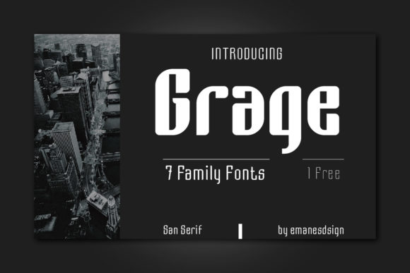 Grage: A Strategic Sans Serif Font for Modern Design and Communication