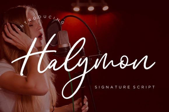 Halymon: A Handwritten Font with a Positive Vibe for Creative Design