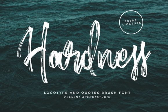 Hardness: A Spectacular Brush Style Handwritten Font That Elevates Your Creativity