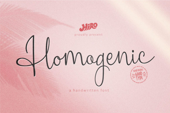 Homogenic: A Font That Elevates Design with Timeless Elegance