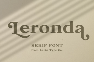 Leronda Font: A Playful Nostalgic Serif for Designers