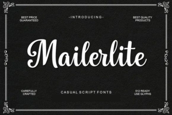 Mailerlite: The Sweet, Soft Hand-Lettered Font That Elevates Your Creative Projects