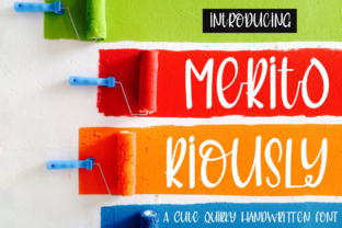 Meritoriously: A Handwritten Font That Elevates Design with Authenticity