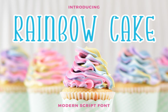 Rainbow Cake Font: A Playful Touch for Your Designs