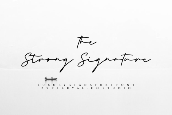 The Strong Signature: A Timeless Handwritten Font for Modern Design