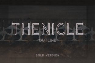 Thenicle Outline Bold: A Modern Sans Serif Font for Professional Design