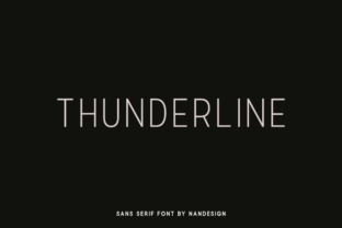 Thunderline: A Modern Sans Serif Font with Timeless Appeal
