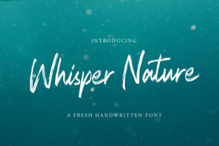 Whisper Nature: A Handwritten Font for Authentic DIY Projects